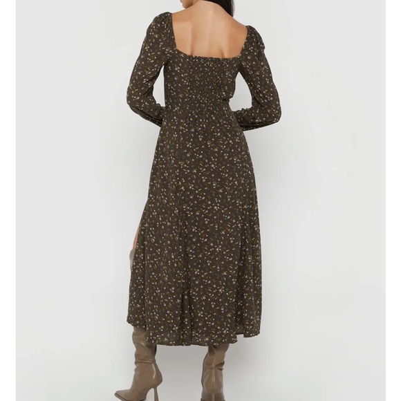 FLORAL MIDI DRESS - Picture 3 of 7